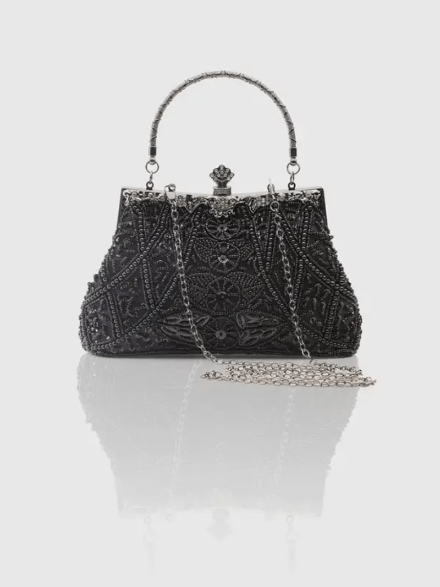 20er Jahre Handtasche schwarz