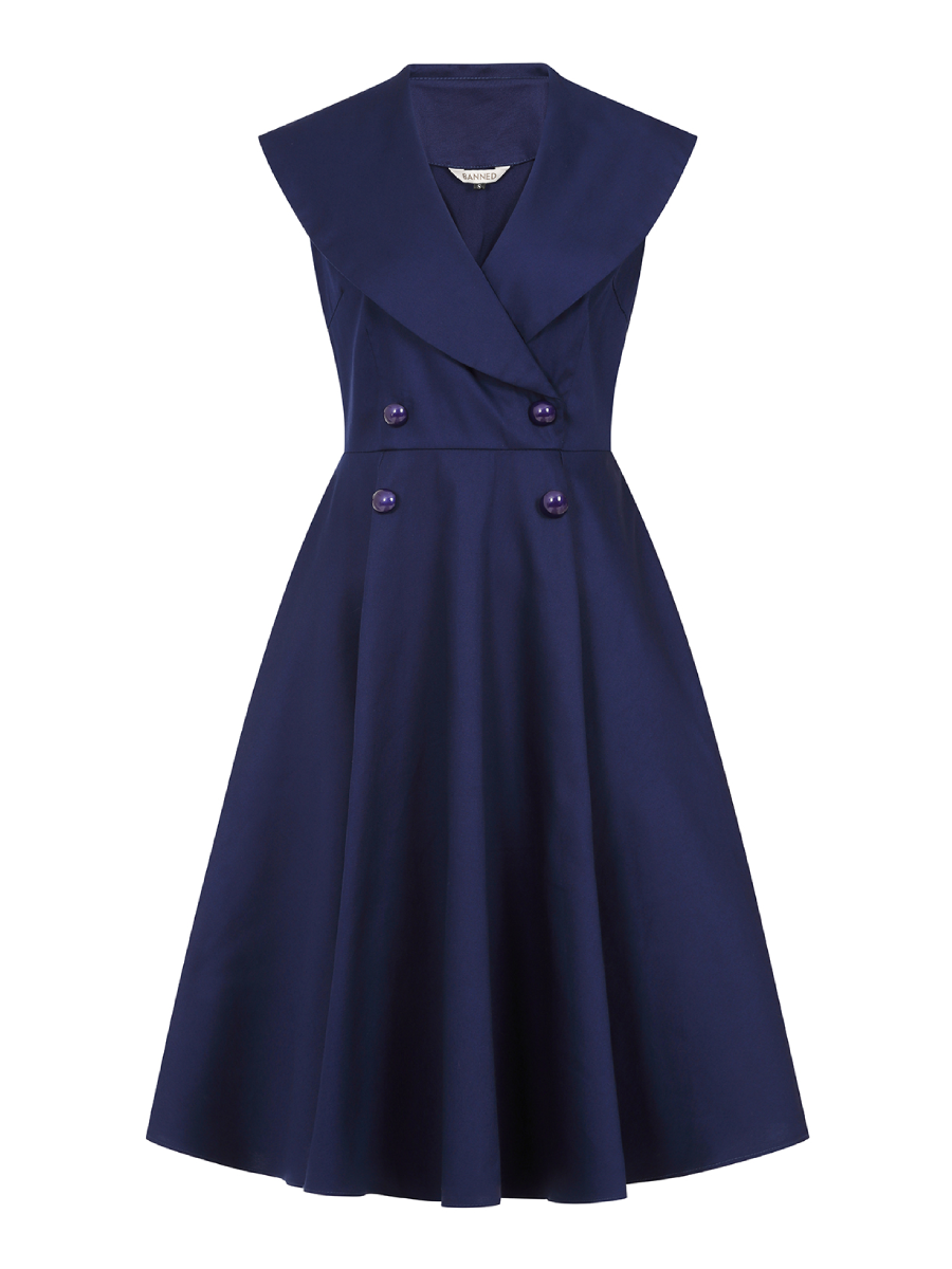 Banned Kleid Isla Dress dunkelblau